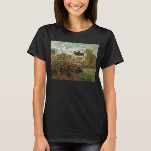 Camiseta O Jardim de Monet em Argenteuil de Claude Monet