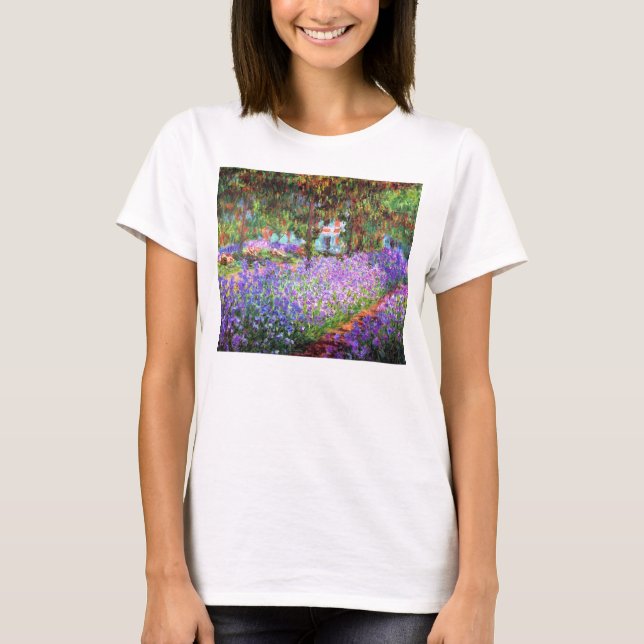 Camiseta O Jardim do Artista em Giverny, Claude Monet (Frente)