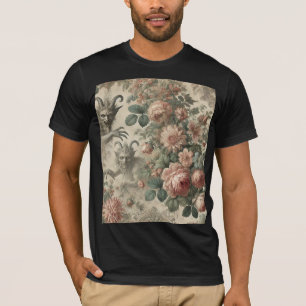 Camiseta O Jardim do Homem-Cabra – Arte Gótica Vestível