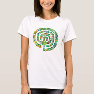 Camiseta O jardim do labirinto - design original do