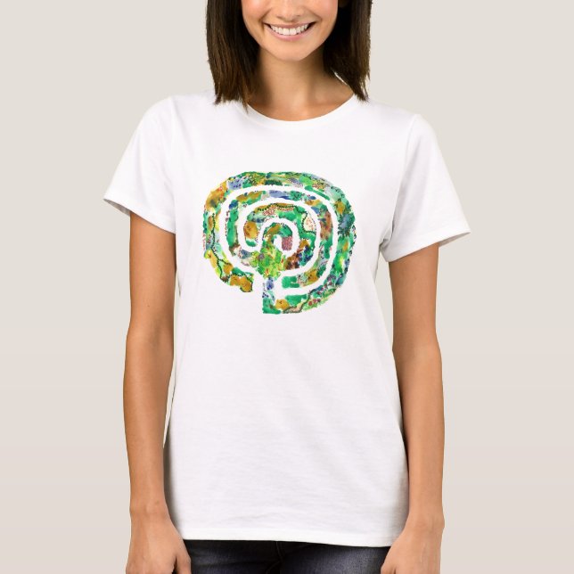 Camiseta O jardim do labirinto - design original do (Frente)