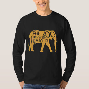 Camiseta O Jardim Zoológico É Onde Meu Coração É O Zoiculto