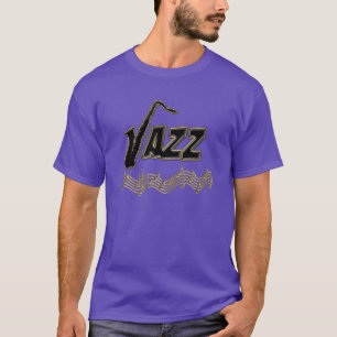 Camiseta O jazz do ~ do amante de música jazz nota o