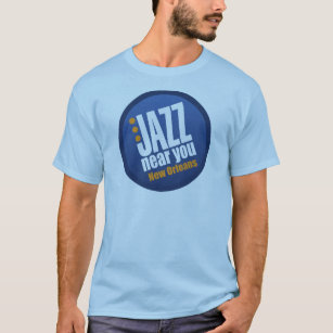Camiseta O jazz perto de você homens de Nova Orleães Short