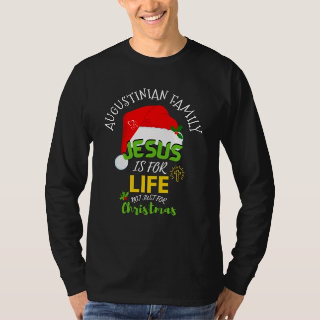 Camiseta O JESUS DIVERTIDO É O Natal DA Família LIFE (Frente)