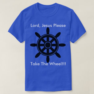 Camiseta O Jesus dos homens toma o t-shirt da roda