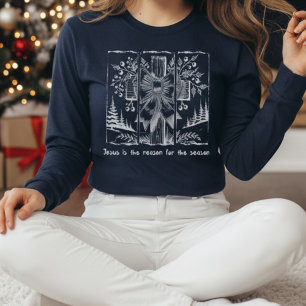 Camiseta O Jesus É A Razão Da Temporada De Natal