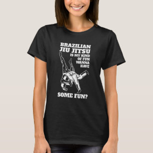 Camiseta O Jiu Jitsu É Meu Tipo De Luta De Chute Divertida