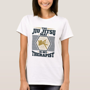 Camiseta O Jiu Jitsu Mat É Meu Terapêutico