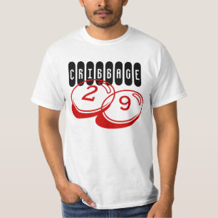 Camiseta o jogador 29 indescritíveis do cribbage entrega a