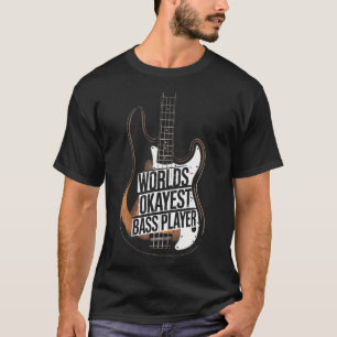Camiseta O Jogador de Baixo Mais ou Menos do Mundo Baixista