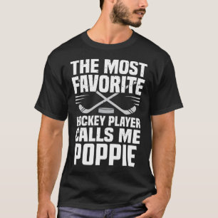 Camiseta O Jogador De Hóquei Mais Favorito Me Chama De Fa P