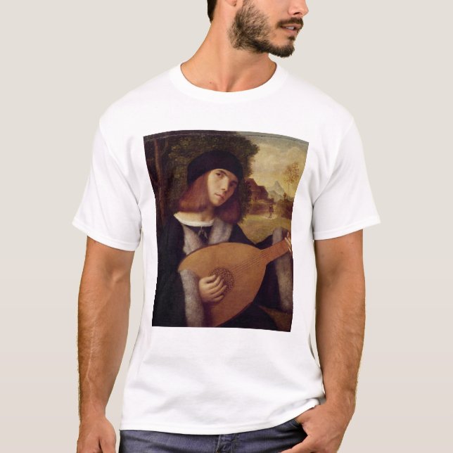 Camiseta O jogador do alaúde (Frente)