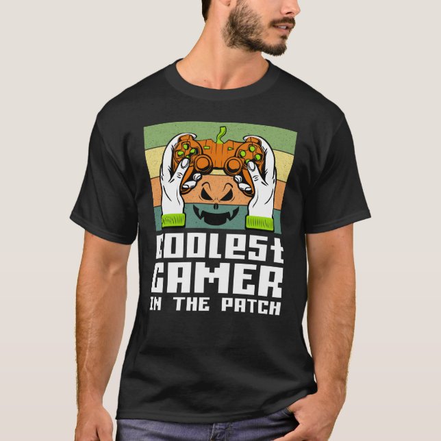 Camiseta O Jogador Mais Legal No Patch Halloween Dift (Frente)