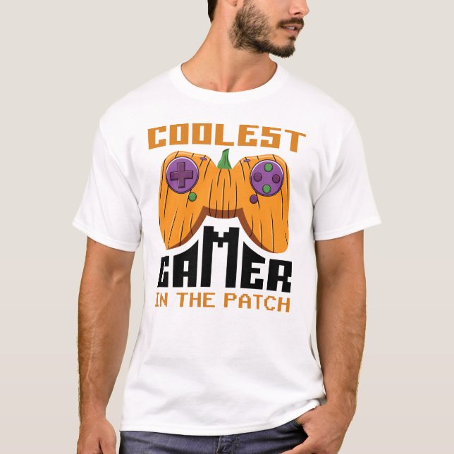 Camiseta O Jogador Mais Legal No Patch Halloween Dift (Frente)