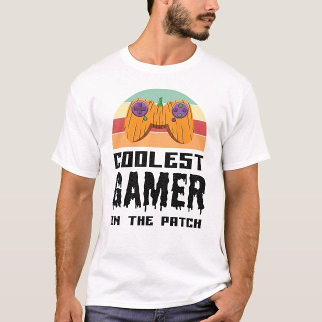 Camiseta O Jogador Mais Legal No Patch Halloween Dift (Frente)