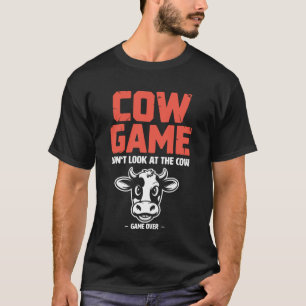 Camiseta O Jogo da Vaca Animal de Fazenda Engraçado