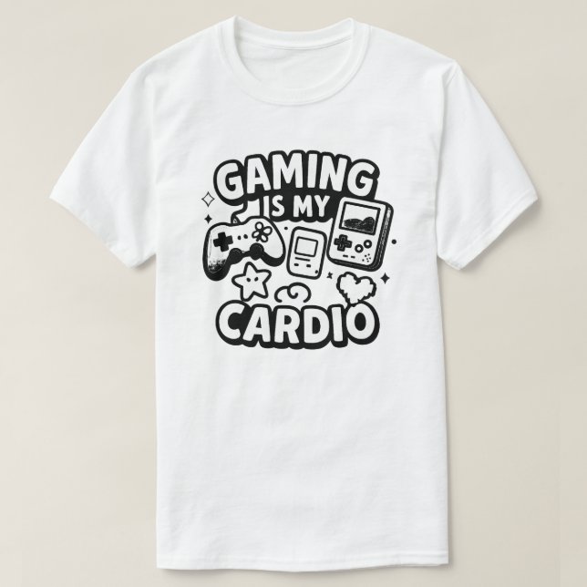 Camiseta O jogo é o meu cardio (Frente do Design)