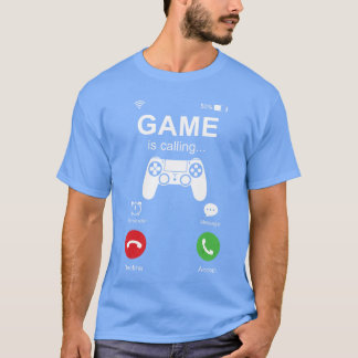 Camiseta O jogo está chamando Gamer engraçado Vídeo Games J