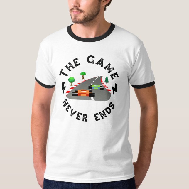 Camiseta O jogo nunca acaba (Frente)
