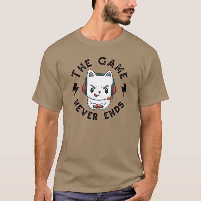 Camiseta O jogo nunca acaba (Frente)