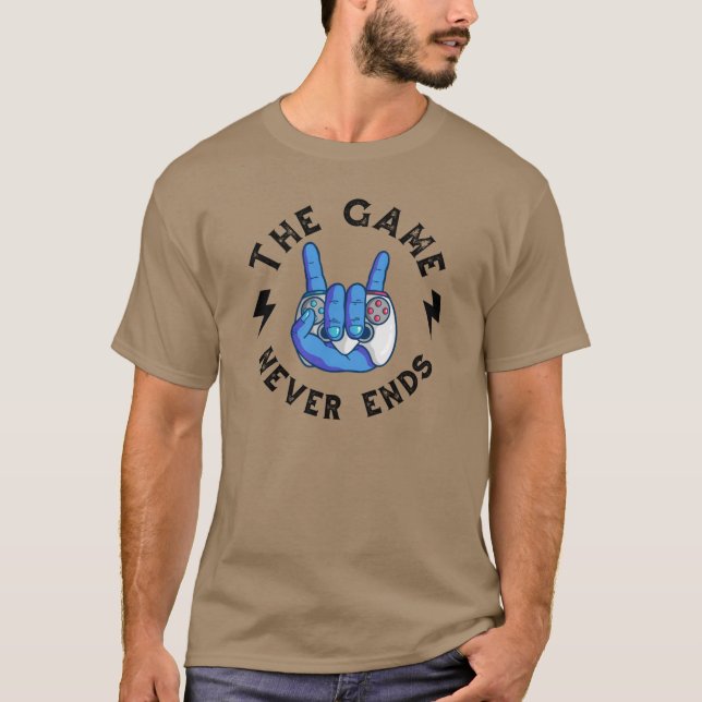 Camiseta O jogo nunca acaba (Frente)