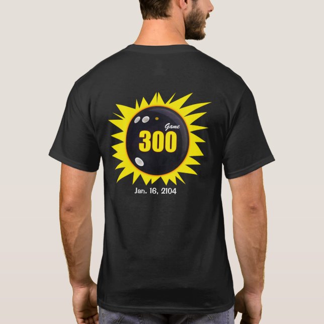 Camiseta O jogo perfeito, Boliche (Verso)