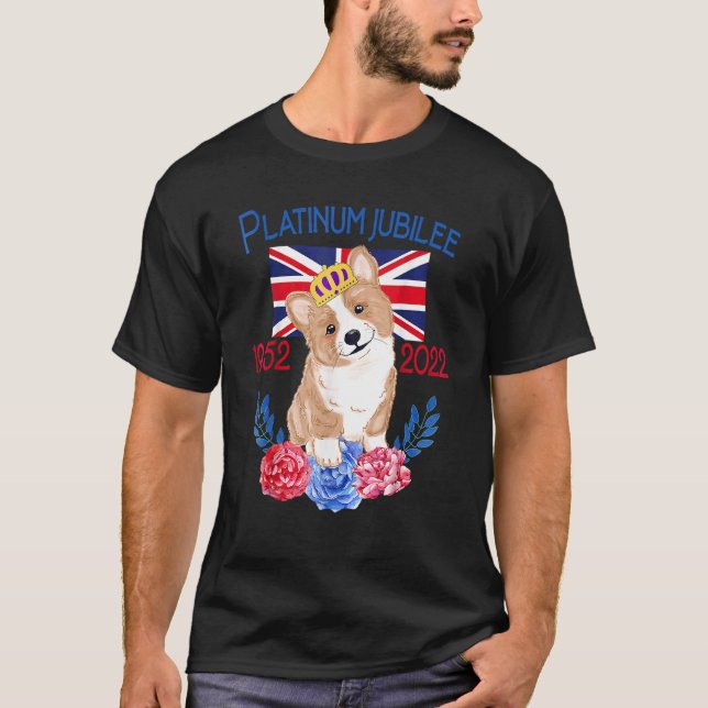 Camiseta O Jubileu Platinum 2022 britânico Monarch Quee (Frente)