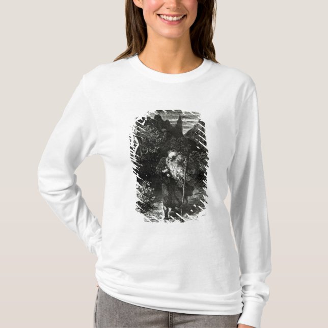 Camiseta O judeu de vagueamento (Frente)