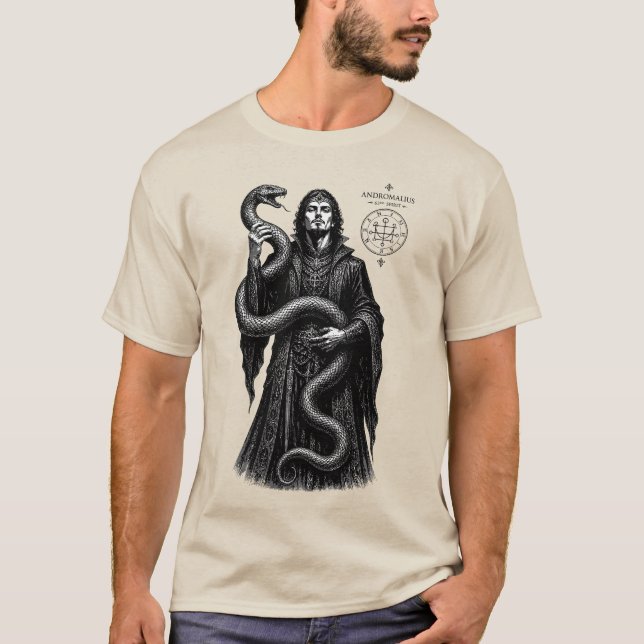 Camiseta O Juramento da Serpente E Andromalius (Frente)