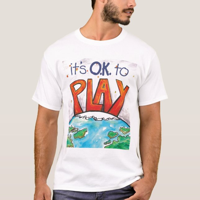 Camiseta O.K. para jogar o t-shirt dos homens (Frente)