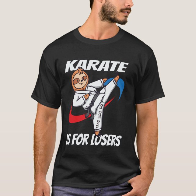 Camiseta O Karate clássico é para perdedores Tang Soo Do am (Frente)