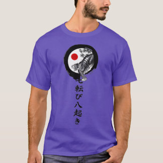 Camiseta O karato Shotokan cai 7 vezes e se levanta