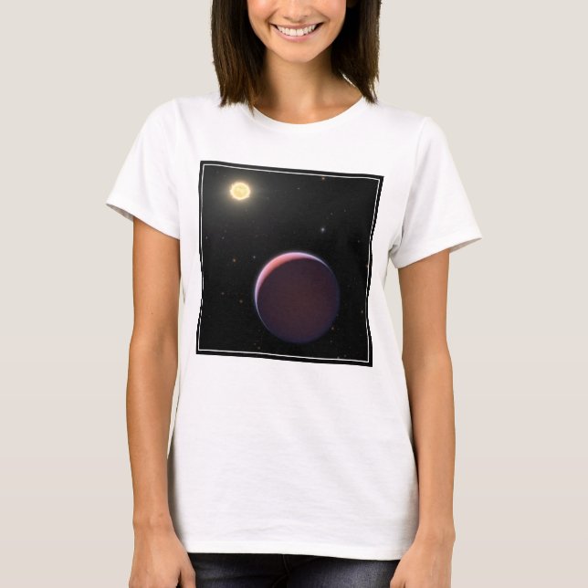 Camiseta O Kepler Estrela 51 E Três Planetas Gigantes. (Frente)