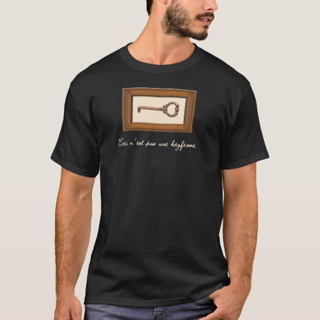 Camiseta O keyframe o mais n'est do une do pas de Ceci (Frente)