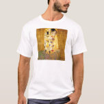Camiseta O Kiss Gustav Klimt<br><div class="desc">Imperial obra-prima do pintor austríaco Gustav Klimt: A pintura de Beijo</div>