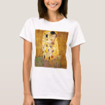 Camiseta O Kiss Gustav Klimt<br><div class="desc">Imperial obra-prima do pintor austríaco Gustav Klimt: A pintura de Beijo</div>