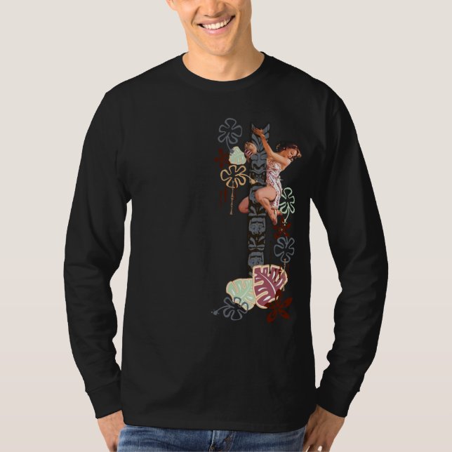 Camiseta O kitsch Bitsch: Acima de uma árvore de Tiki! (Frente)