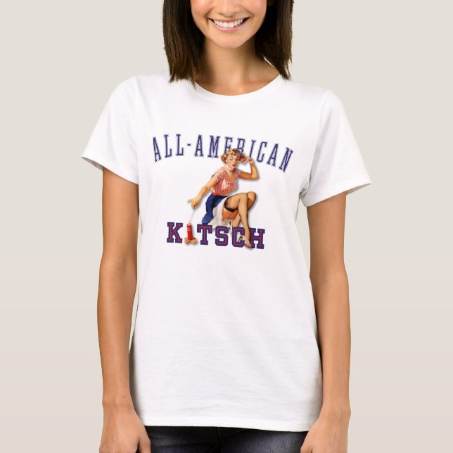 Camiseta O kitsch Bitsch: Kitsch Todo-Americano (Frente)