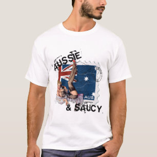 Camiseta O kitsch Bitsch: Pin-Acima australiano & picante