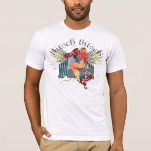 Camiseta O kitsch Bitsch: Pin-Acima do tatuagem da menina
