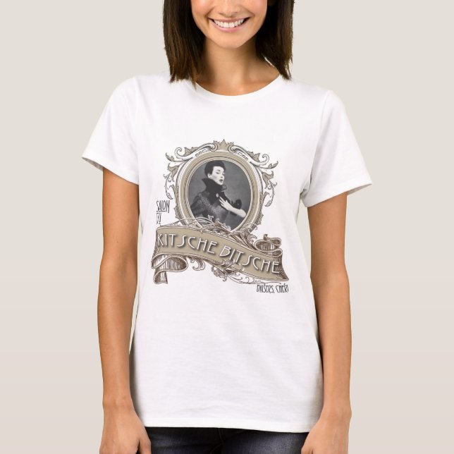 Camiseta O kitsch Bitsch: Salão de beleza du Kitsche (Frente)