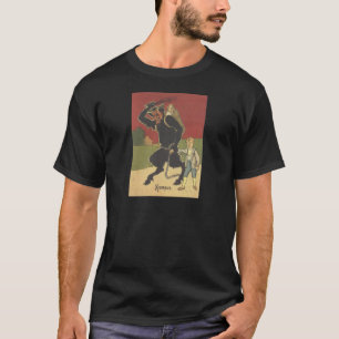 Camiseta O Krampus sequestrando crianças
