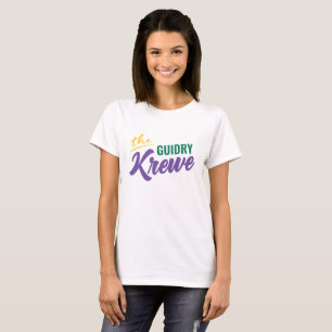 Camiseta O Krewe Família para Mardi Gras