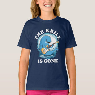 Camiseta O Krill Se Foi - Baleia Engraçada Tocando Violão