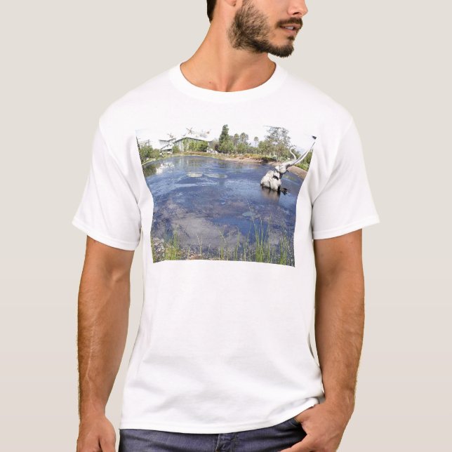 Camiseta O La Brea Tarpits Ponds museus (Frente)