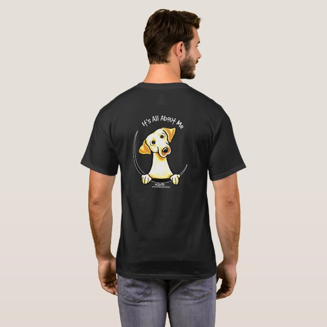 Camiseta O Laboratório Amarelo É Sobre Mim (Parte Traseira Completa)