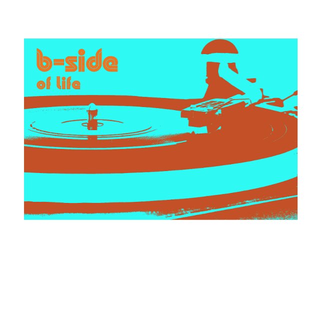 Camiseta O lado B da Life Vinyl Records (Criador carregado)