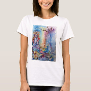 Camiseta O LADY DO LAGO Arthuriano Legend Watercolor