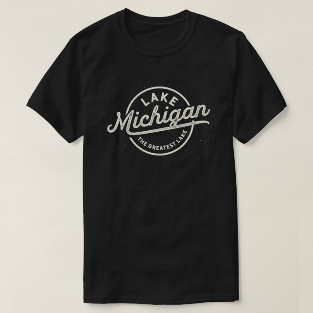 Camiseta O lago dos Excelentes Michigan, tema Lake Life (Frente do Design)